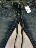 Blue Dark Wash Tapered Denim