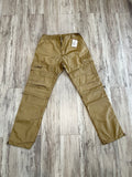 Khaki Nylon Tech Cargo Pants