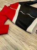 Black & Red Luxe Neoprene Tracksuit