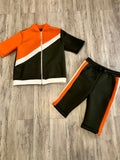 Olive & Orange Luxe Neoprene Tracksuit