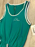 Turquoise Retro Romper
