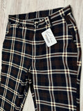 Navy/Cream Plaid Trousers