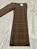 Chocolate Plaid Trousers