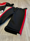 Black & Red Luxe Neoprene Tracksuit