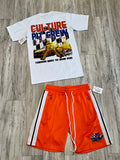 Orange Cul•ture Pit Crew Premium Shirt & Shorts