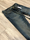Blue Dark Wash Tapered Denim