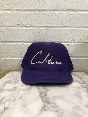 Purple Mesh Trucker Hat
