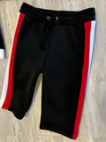 Black & Red Luxe Neoprene Tracksuit