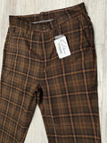 Chocolate Plaid Trousers