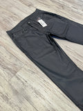 Slate Grey Wax Zipped Denim