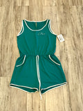 Turquoise Retro Romper