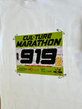 White/Neon Green Marathon Premium Shirt