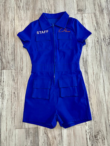 Royal Blue “Staff” Mechanic Jumpsuit