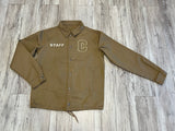 Khaki Denim Varsity Staff Jacket