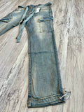 Vintage Wash Denim Cargo