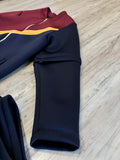 Navy & Burgundy Luxe Neoprene Tracksuit